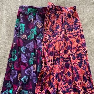 LuLaRoe Madison Skirts - set of 2 - XL